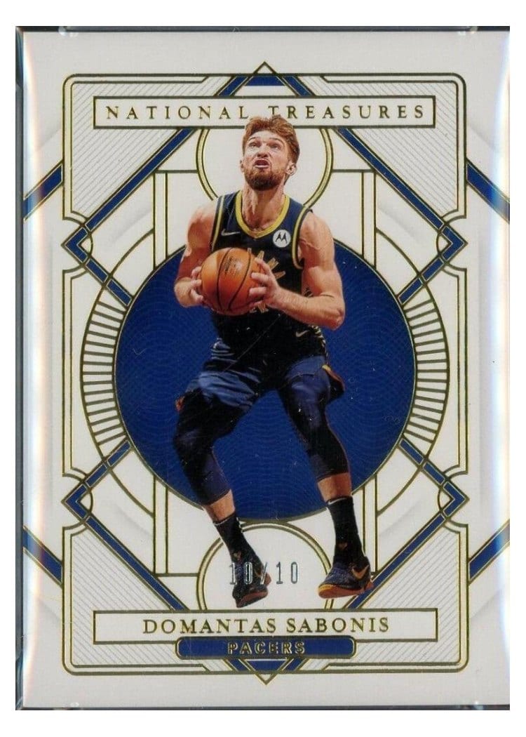 2020-21 Panini National Treasures Base Set Domantas Sabonis #93 card