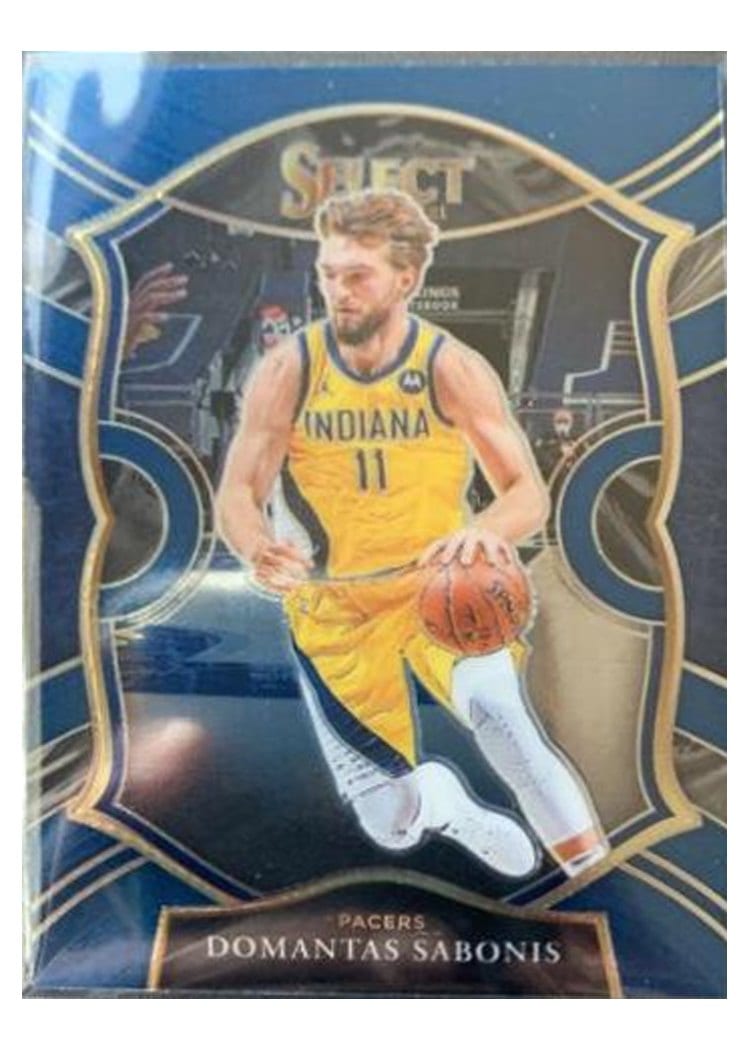 2020-21 Panini Select Base Set Domantas Sabonis Blue Retail #56 card