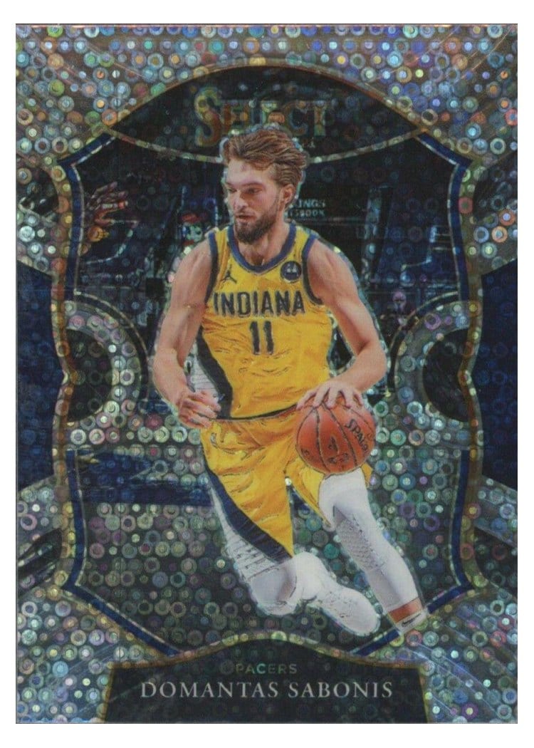 2020-21 Panini Select Base Set Domantas Sabonis Disco Prizm #56 card