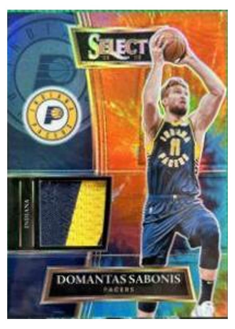 2021-22 Panini Select Base Set Domantas Sabonis Tie Dye Prizm #73 card