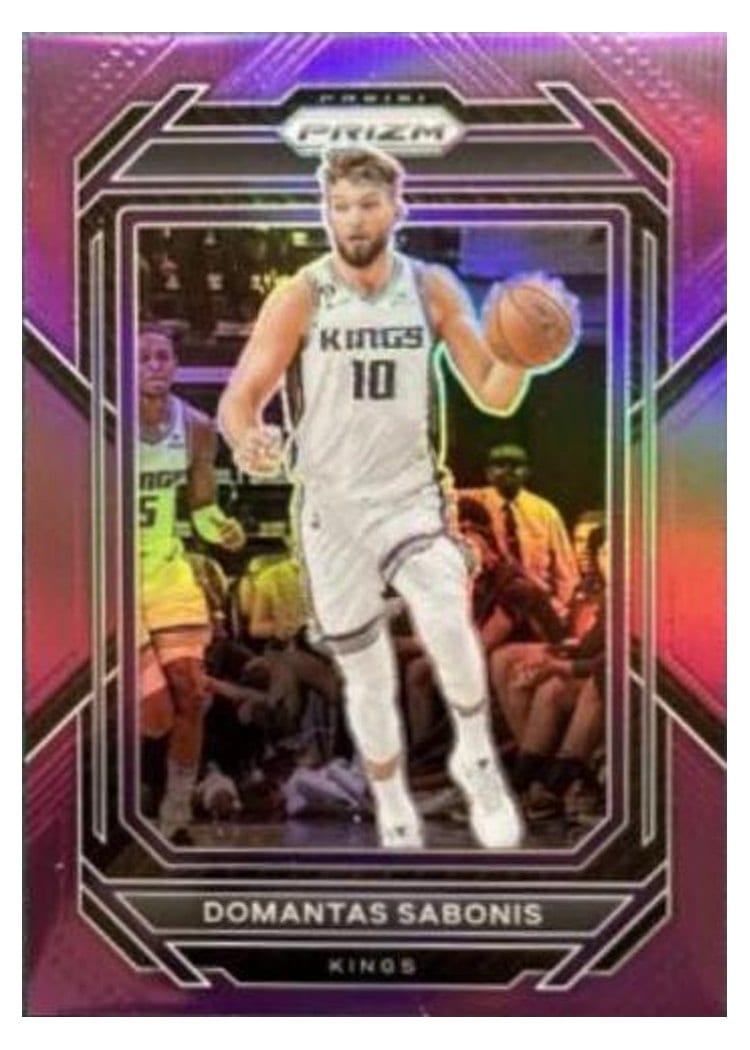 2022-23 Panini Prizm Base Set Domantas Sabonis #143 card