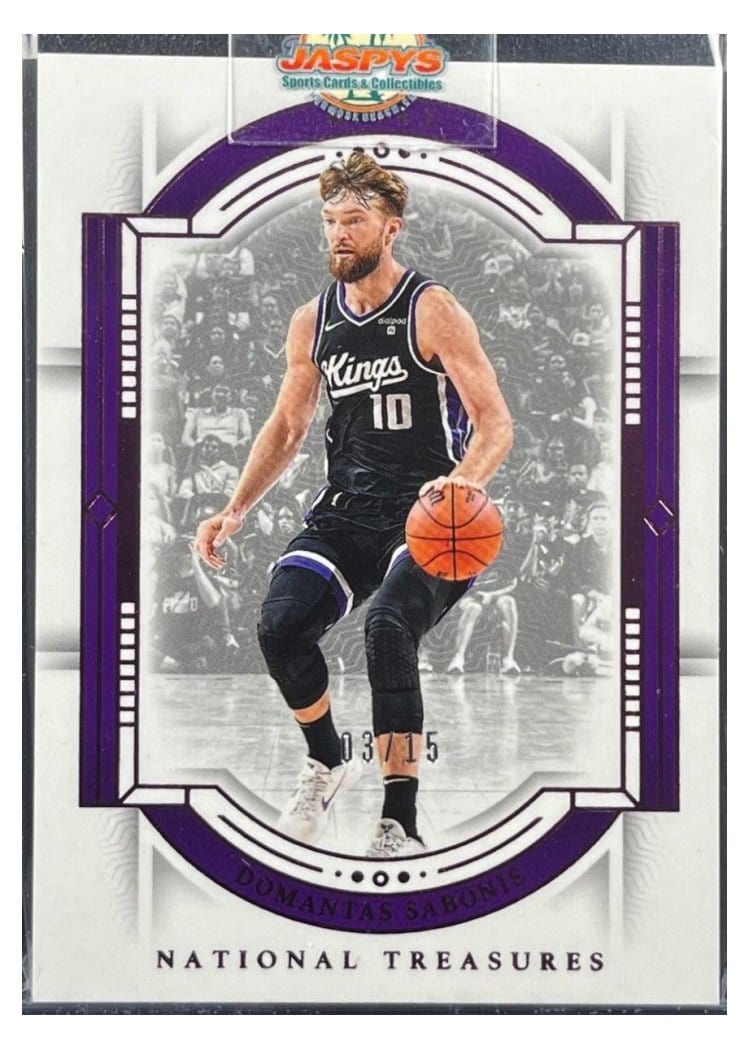 2023-24 Panini National Treasures Base Set Domantas Sabonis Pink #36 card