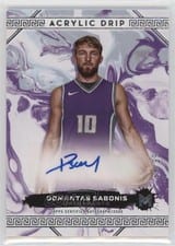 2023-24 Topps Motif Acrylic Drip Autographs Domantas Sabonis #ADA-DS card