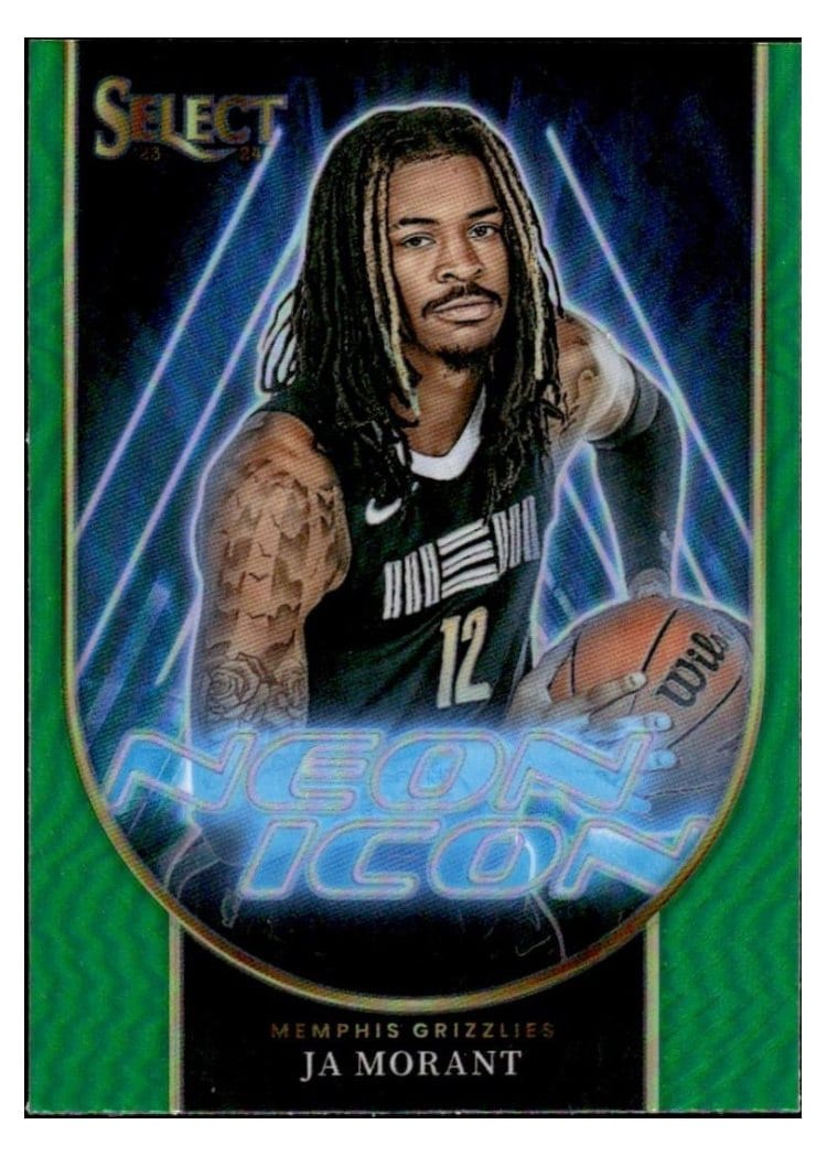 2024-25 Panini Select Base Set Domantas Sabonis Neon Green Prizm #24 card