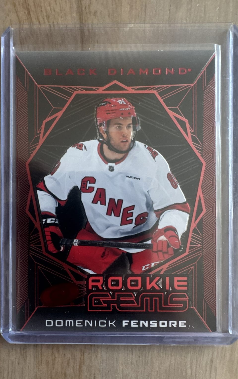 2025-26 Upper Deck Black Diamond Rookie Gems Domenick Fensore #RG-DF card