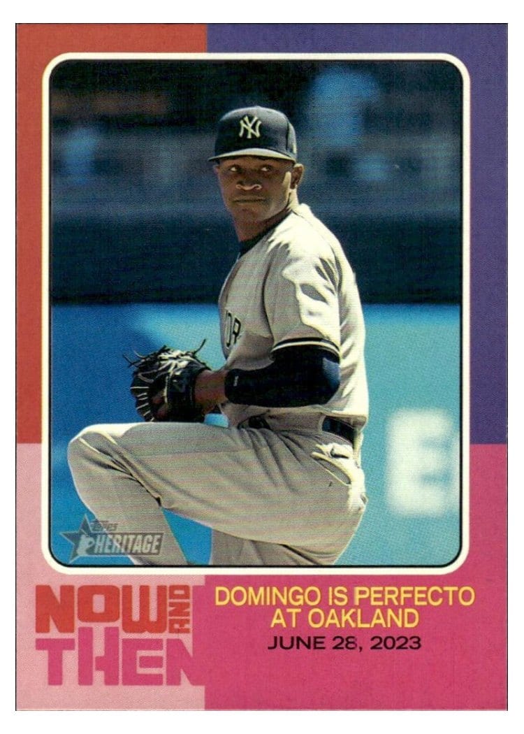 2024 Topps Heritage Now and Then Domingo Germán #NAT-11 card