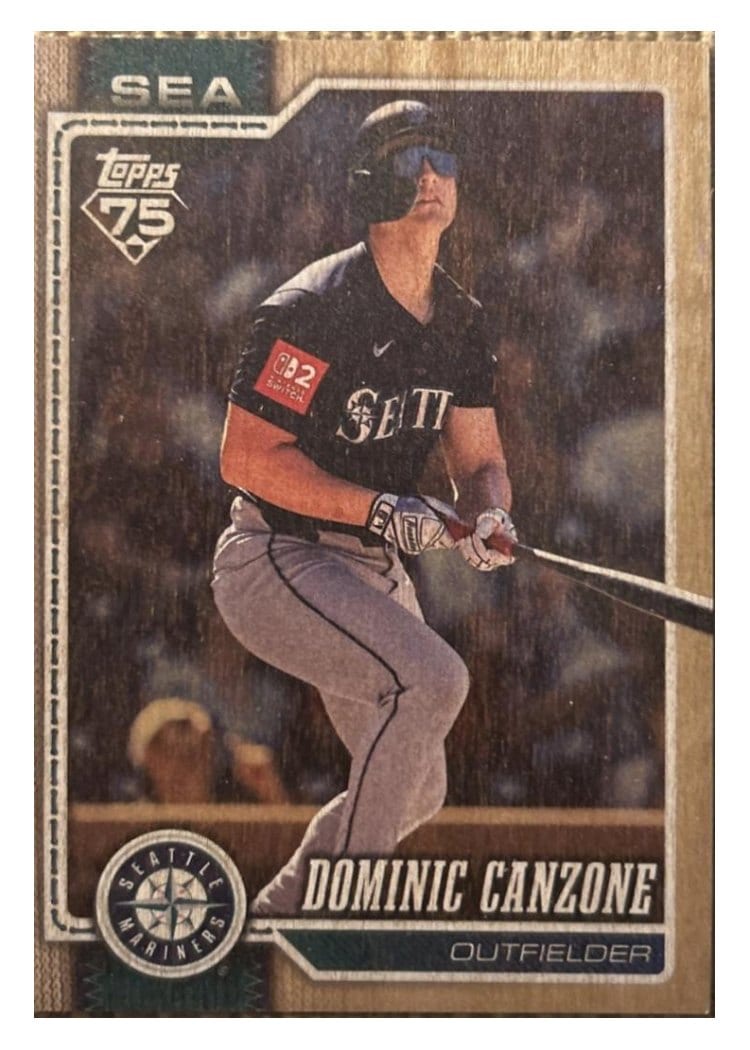 2026 Topps Base Set Dominic Canzone Wood #156 card