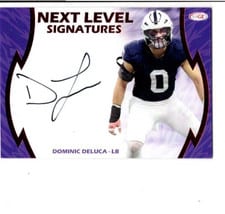 2026 SAGE Football Next Level Signatures Dominic DeLuca #NLS-DD card