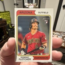2023 Topps Heritage Mini Dominic Fletcher #556 card