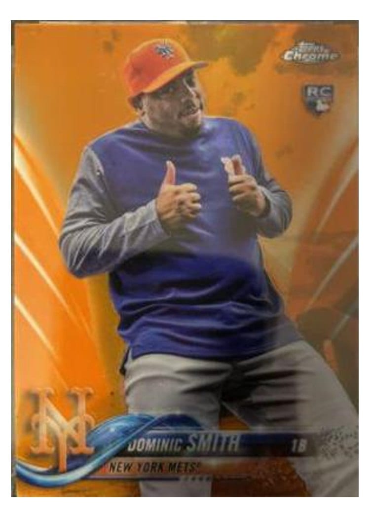2018 Topps Chrome Base Set Dominic Smith #162 card