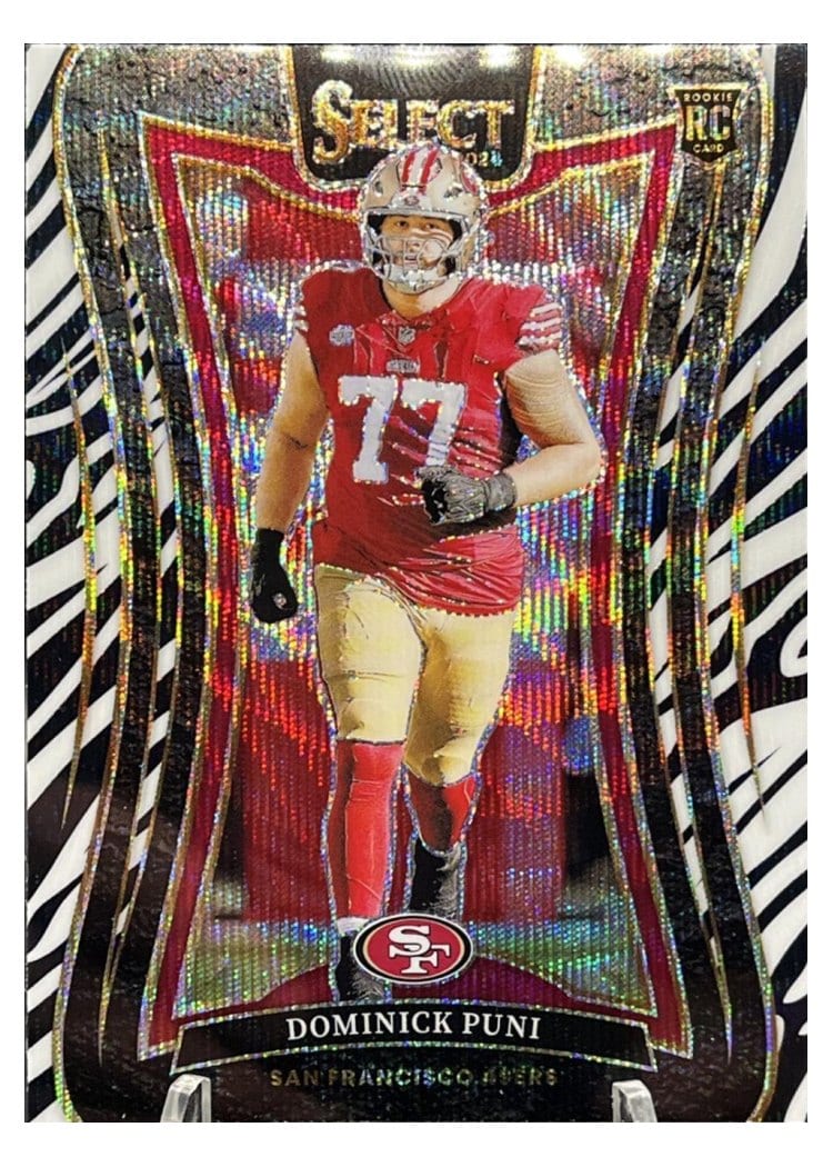 2024 Panini Select Base Set Dominick Puni Zebra Prizm #320 card