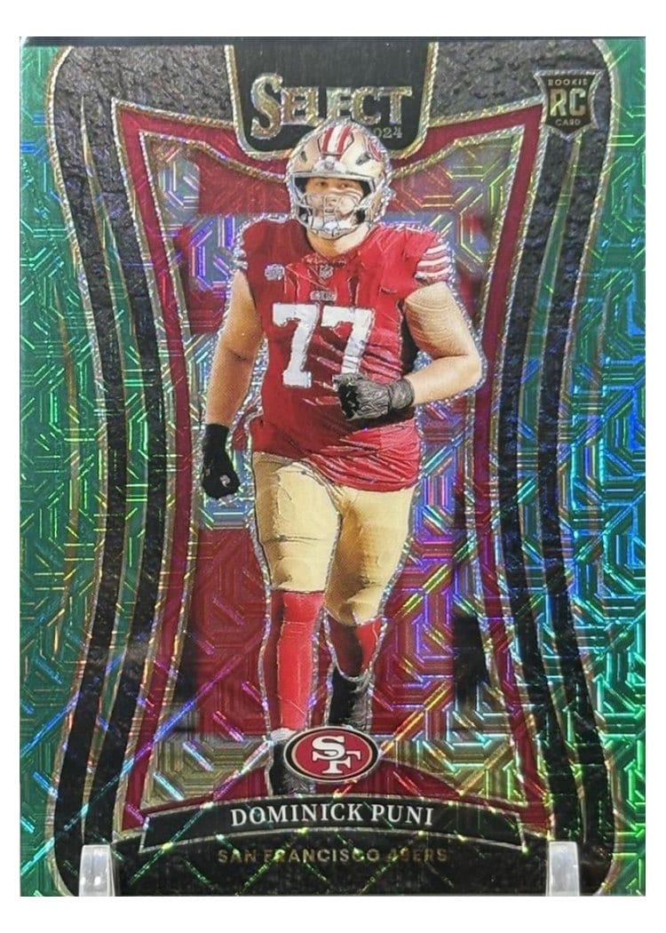 2024 Panini Select Base Set Dominick Puni Green Prizm #320 card