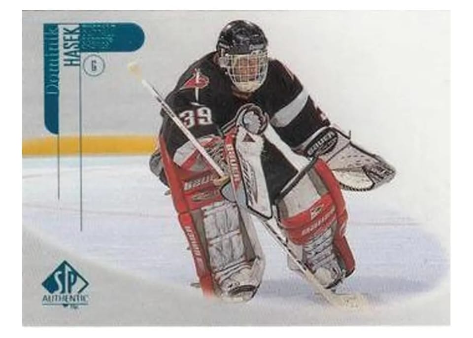 1998 SP Authentic Dominik Hasek #8 card