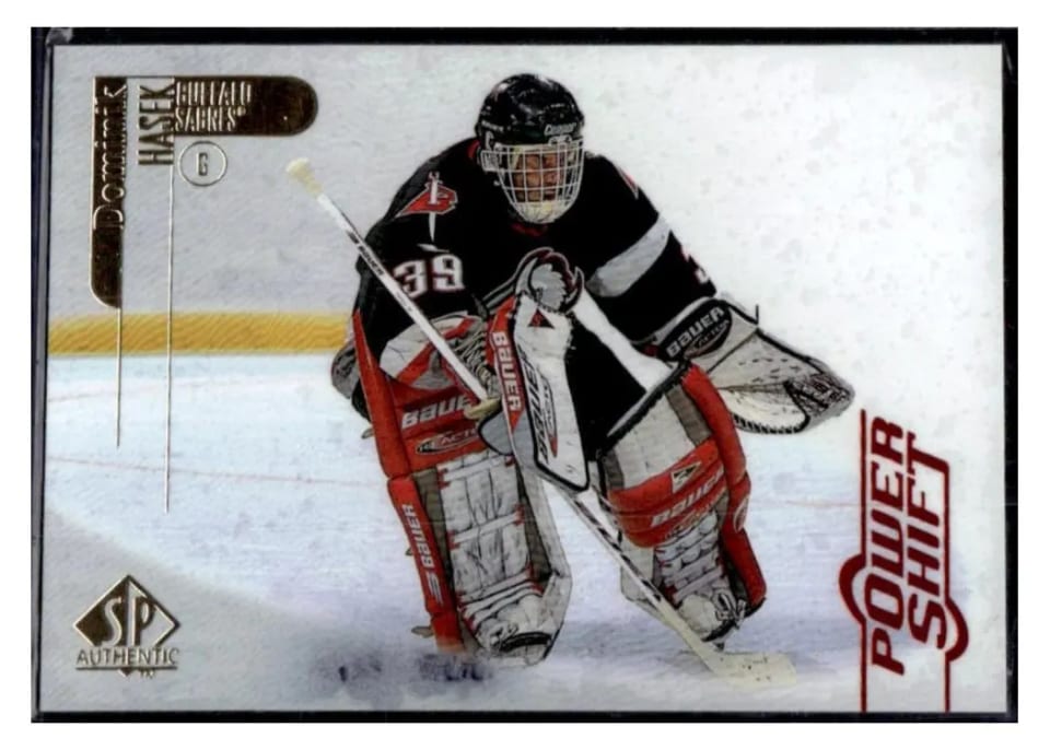 1998 SP Authentic Dominik Hasek #8 card