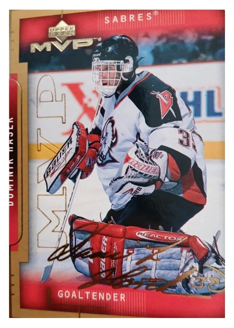 1999 Upper Deck MVP Dominik Hasek #21 card