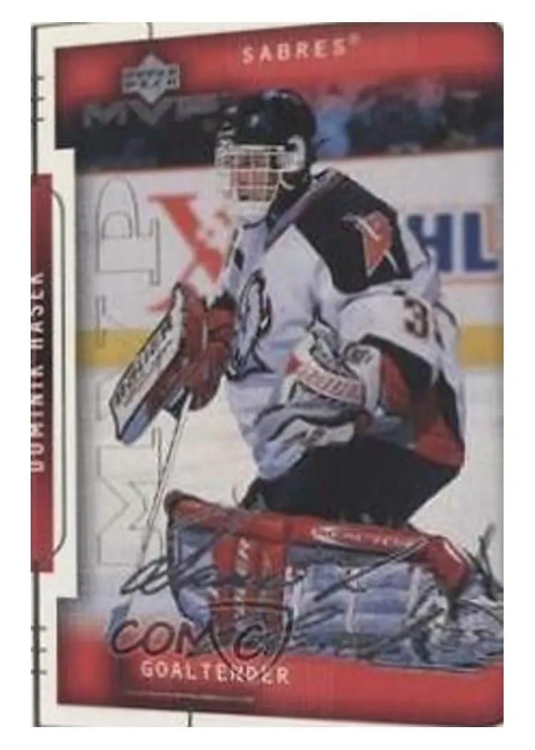 1999 Upper Deck MVP Dominik Hasek #21 card