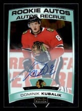 2020-21 O-Pee-Chee Platinum 2019-20 Update - Rookie Autos Dominik Kubalik #R-DK card
