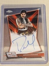 2026 Topps Chrome WWE Red Brand Autographs Dominik Mysterio #RBA-DOM card