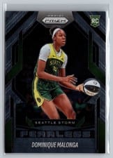 2025 Panini Prizm WNBA Fearless Dominique Malonga #14 card