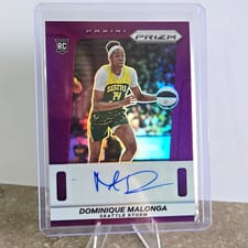 2025 Panini Prizm WNBA Throwback Signatures Dominique Malonga #21