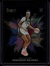 2025 Panini Select WNBA Black Color Blast Dominique Malonga #6 card
