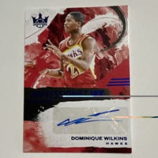 2024-25 Panini Court Kings Impressionist Ink Autographs Dominique Wilkins #II-WIL card