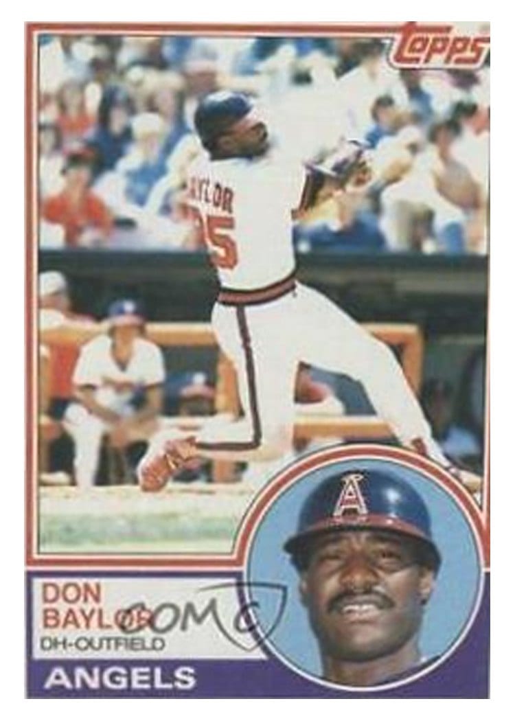 1983 Topps Don Baylor #105 card
