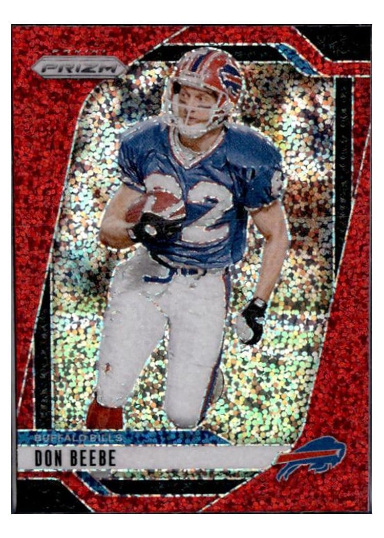 2024 Panini Prizm Base Set Don Beebe Red Sparkle #35 card
