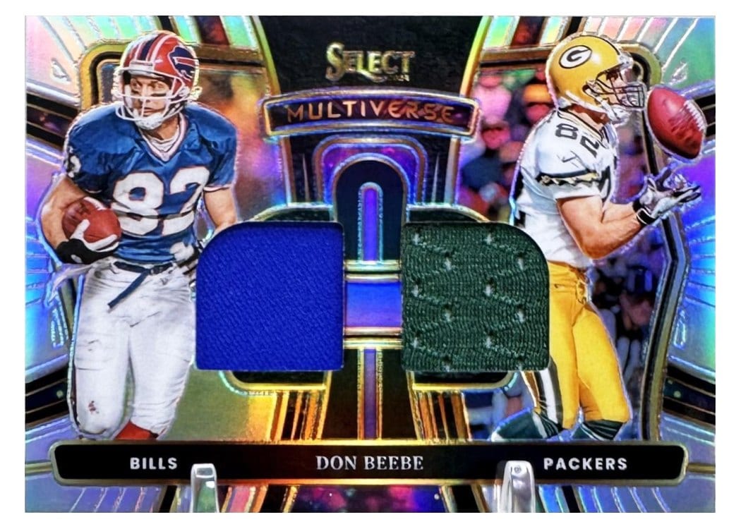 2024 Panini Select Multiverse Prizm Dual Relics Don Beebe #5 card