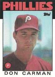 1986 Topps Base Set Don Carman #532 card