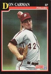 1991 Score Base Set Don Carman #237 card