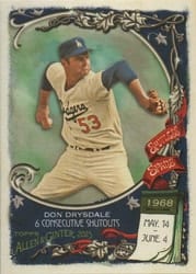2023 Topps Allen & Ginter Spotless Spans Don Drysdale #SS-9 card