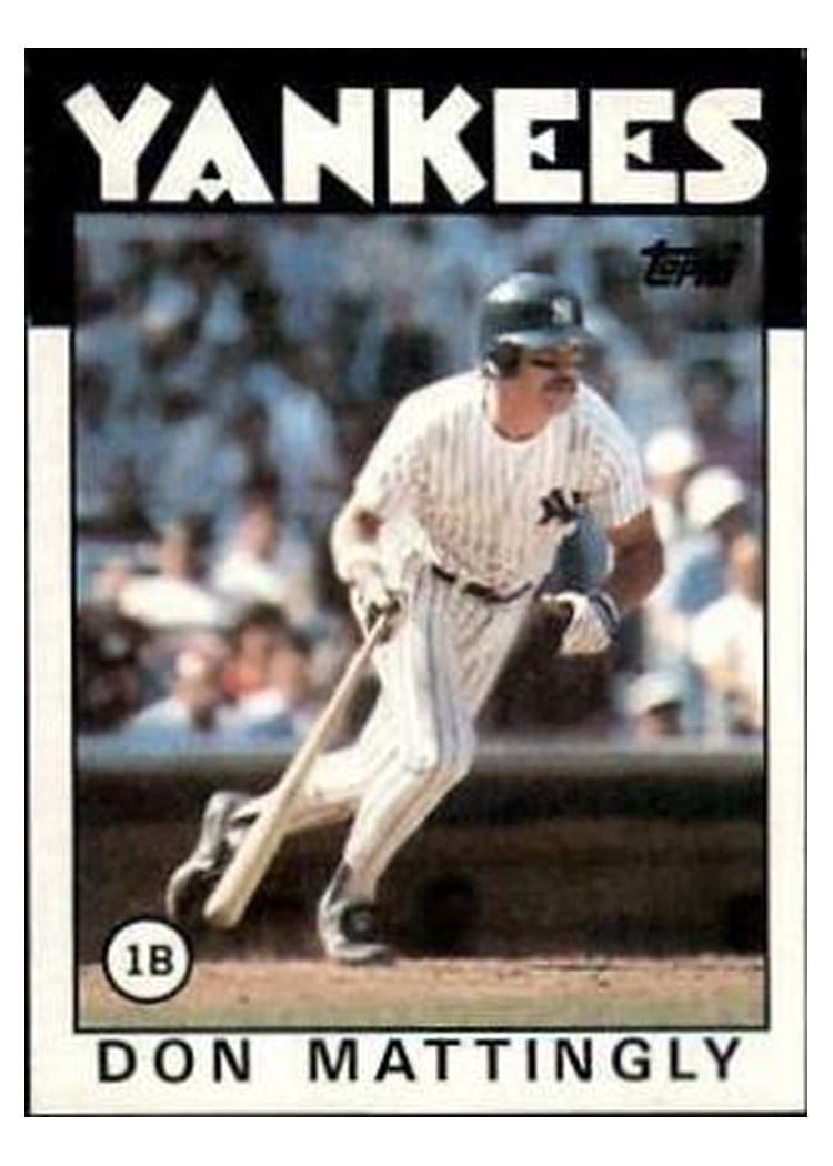 1986 Topps Don Mattingly #180 card