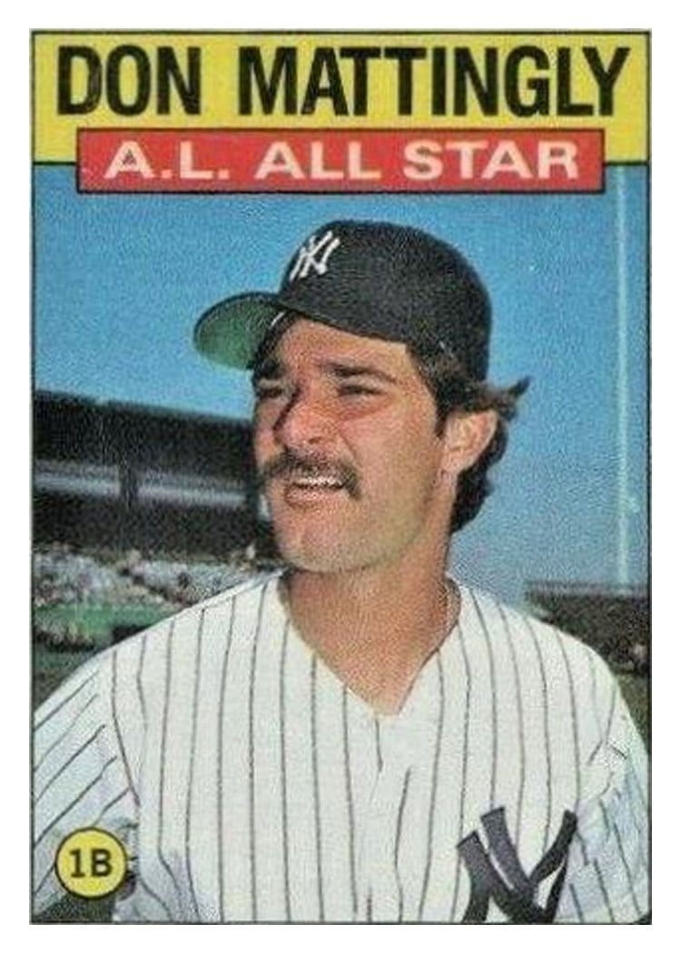 1986 Topps Don Mattingly #712 card