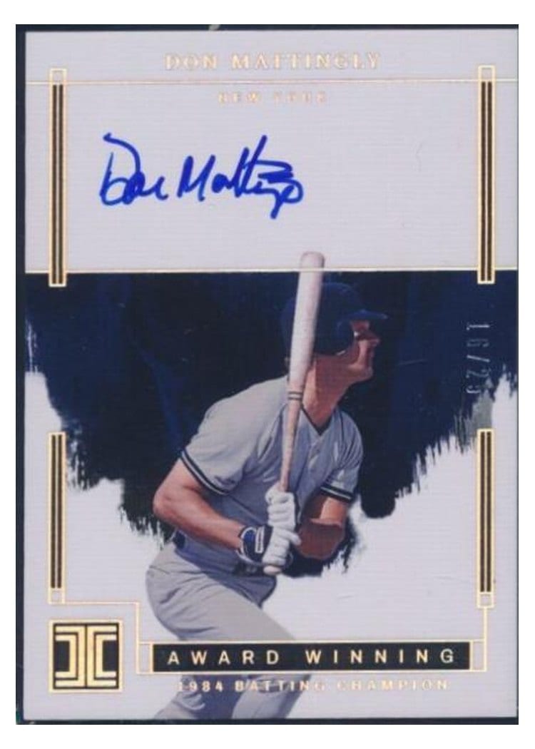 2024 Panini Impeccable Award Winning Autographs Don Mattingly #AWA-DM card