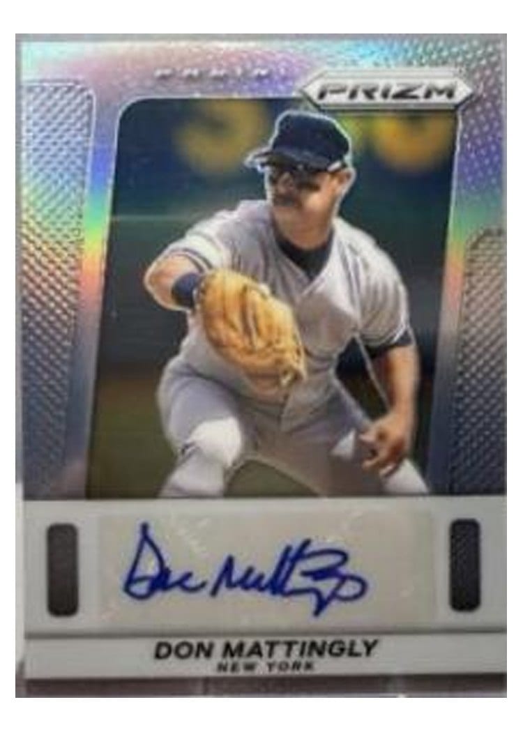 2024 Panini Prizm Throwback Signatures Don Mattingly #8 card