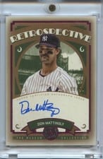 2025 Topps Museum Collection Retrospective Signatures Don Mattingly #RS-DM