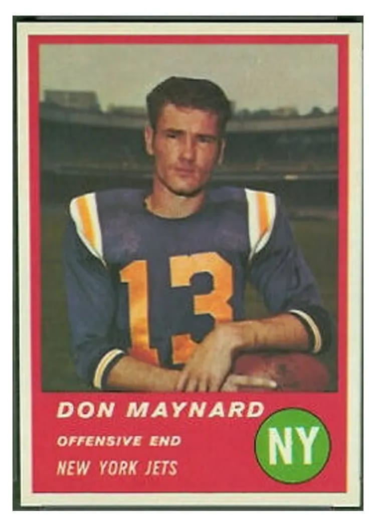 1963 Fleer Don Maynard #15 card