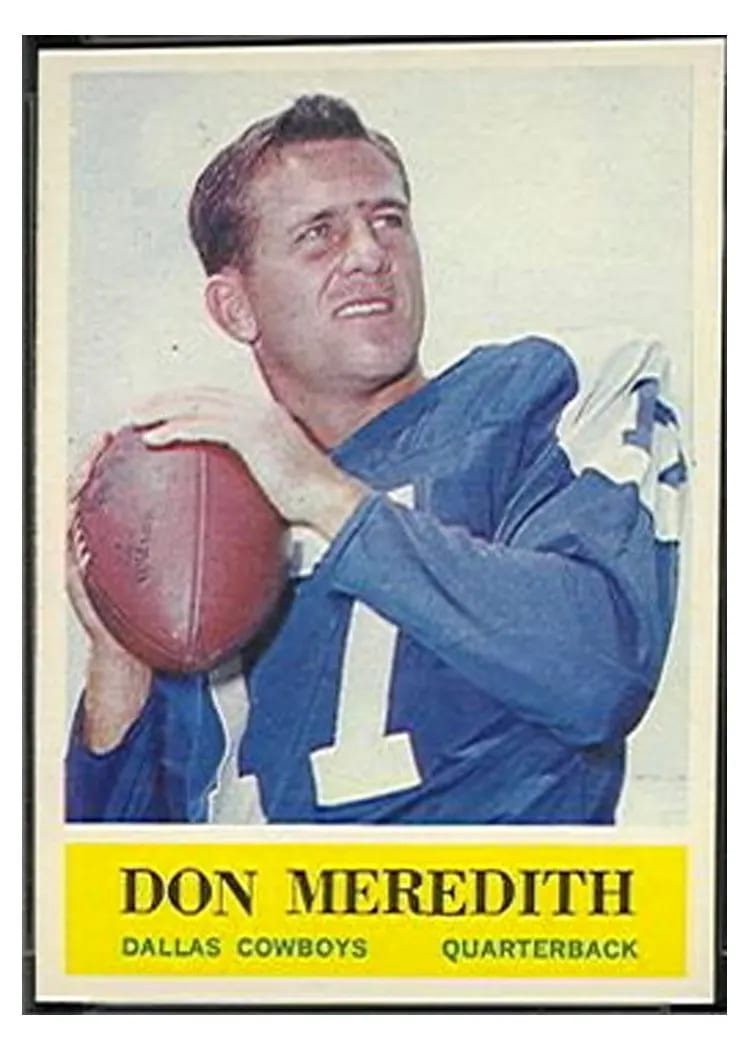 1964 Philadelphia Don Meredith #51 card