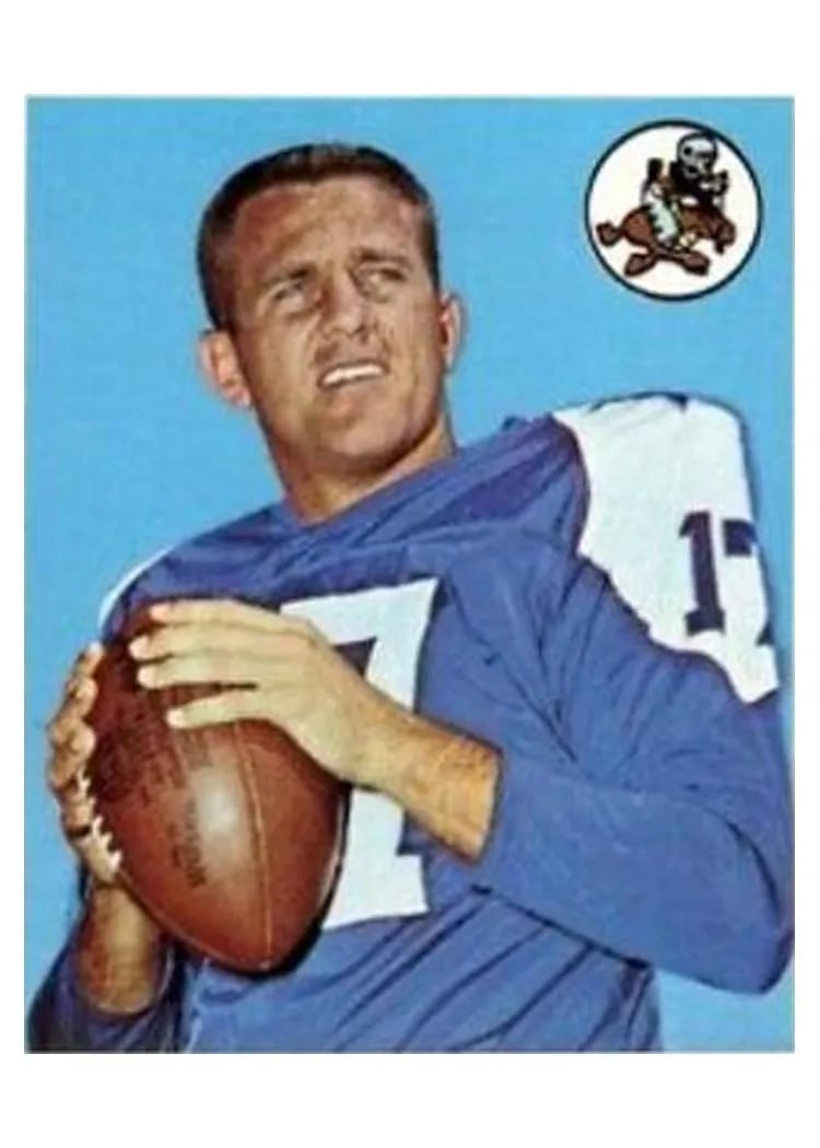 1968 Topps Don Meredith #25 card