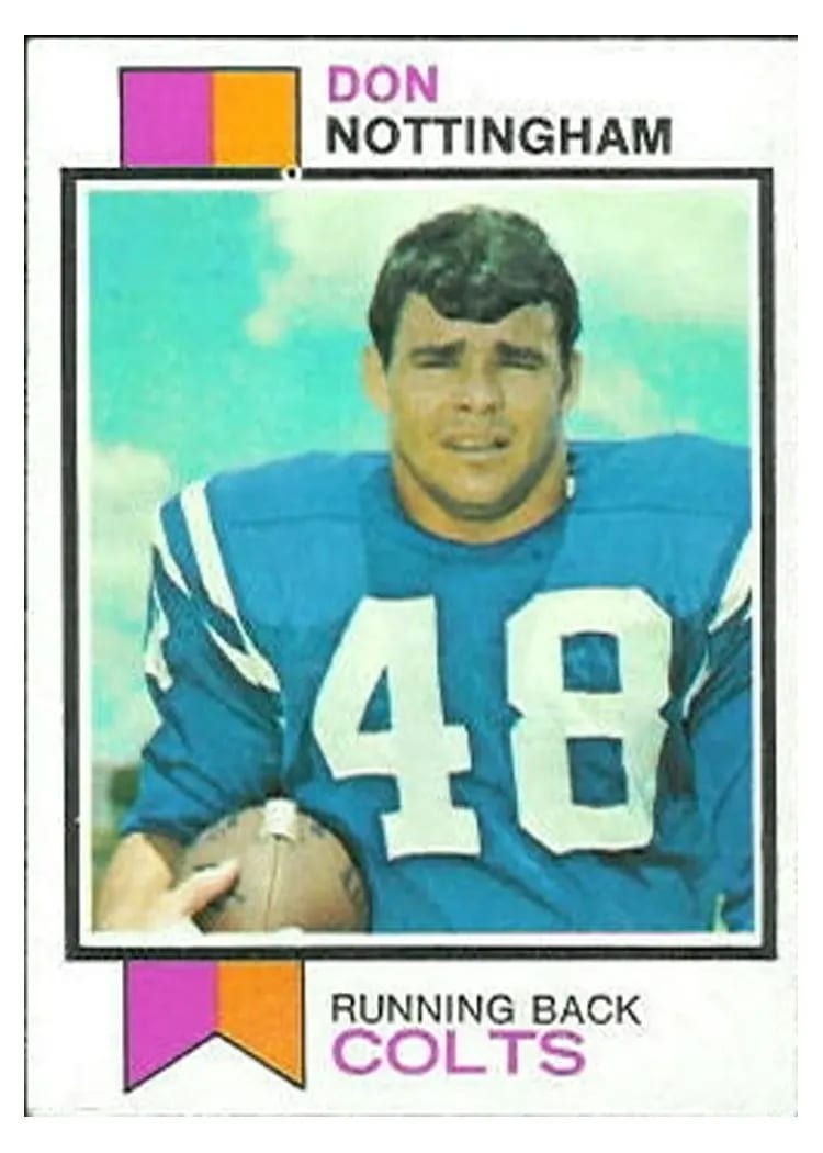 1973 Topps Don Nottingham #454 card