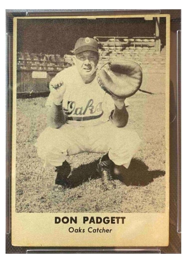 1949 Remar Bread Oakland Oaks Don Padgett card