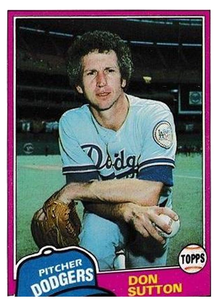 1981 Topps Don Sutton #605 card