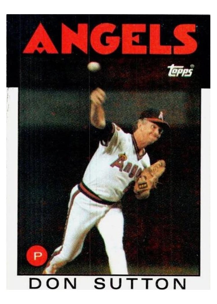 1986 Topps Don Sutton #335 card