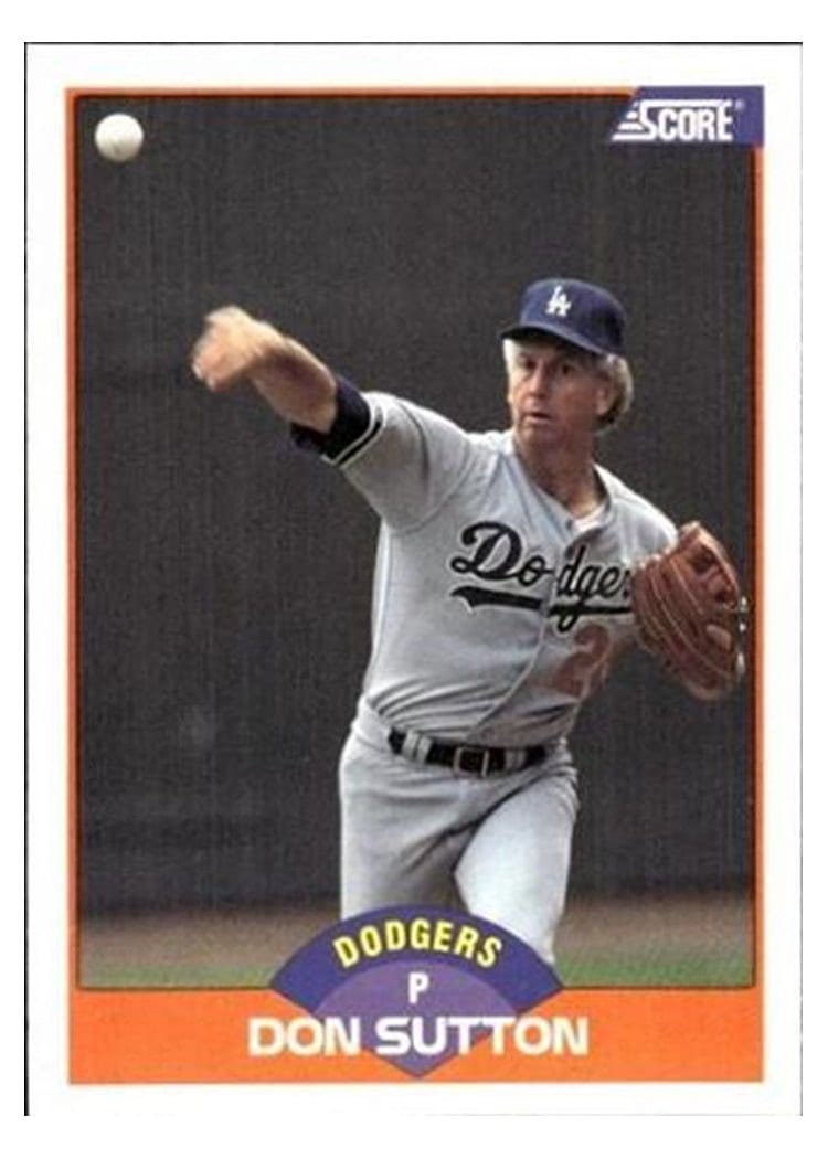 1989 Score Don Sutton #400 card
