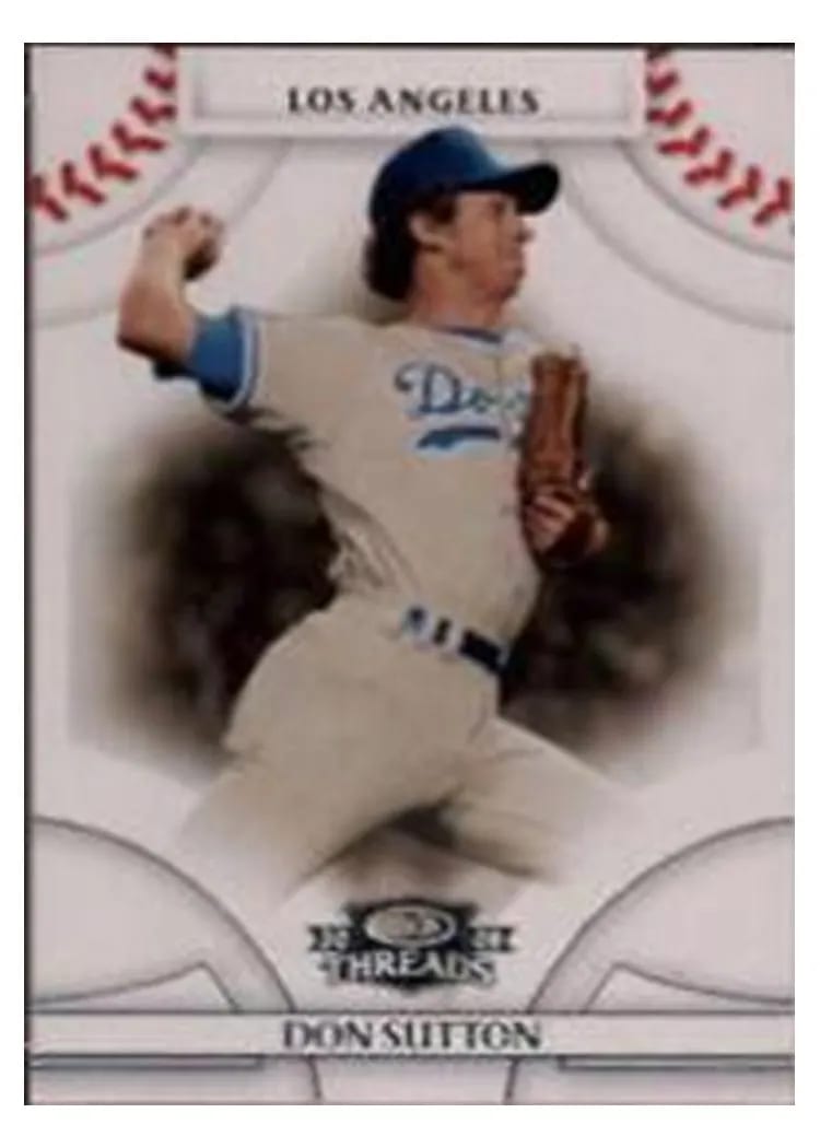 2008 Donruss Threads Don Sutton #17 card