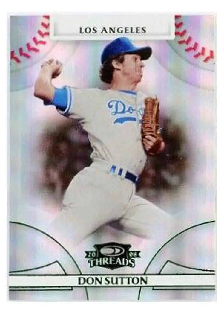 2008 Donruss Threads Don Sutton #17 card