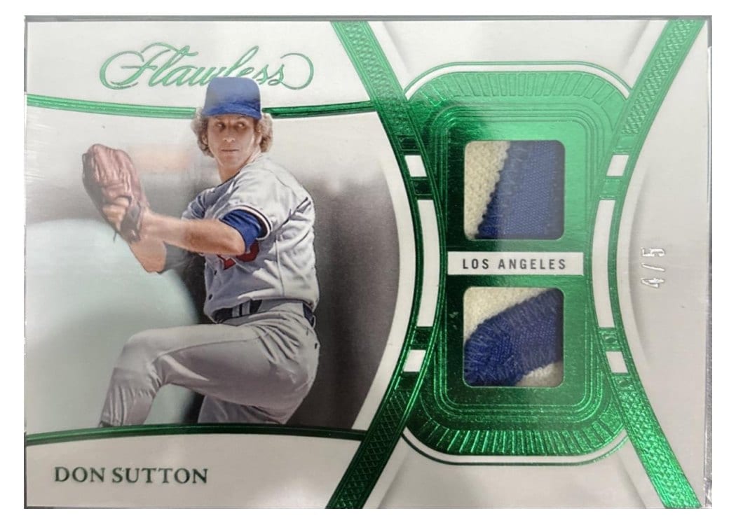 2024 Panini Flawless Dual Patches Don Sutton #DU-DST card