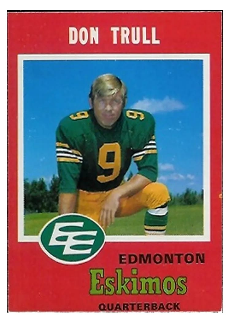 1971 O Pee Chee CFL Don Trull #51 card