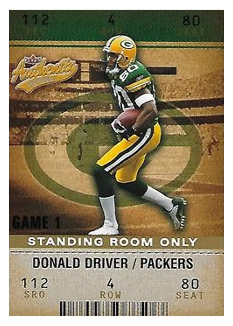 2003 Fleer Authentix Donald Driver #3 card